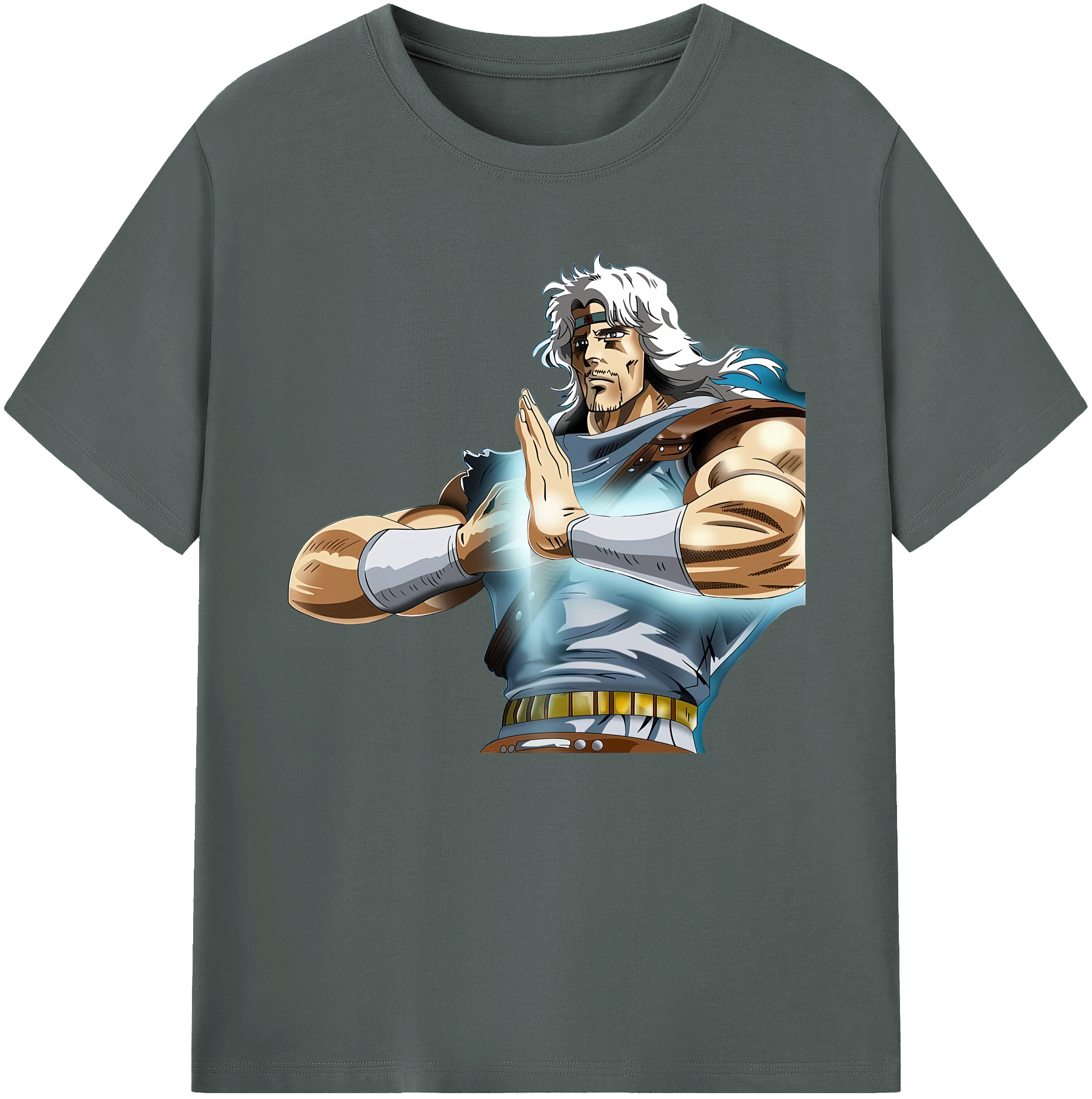 （画像用） 北斗の拳 Fist of the North Star 綿100％ メンズ半袖Tシャツ｜肌触りやわらか＆通気性